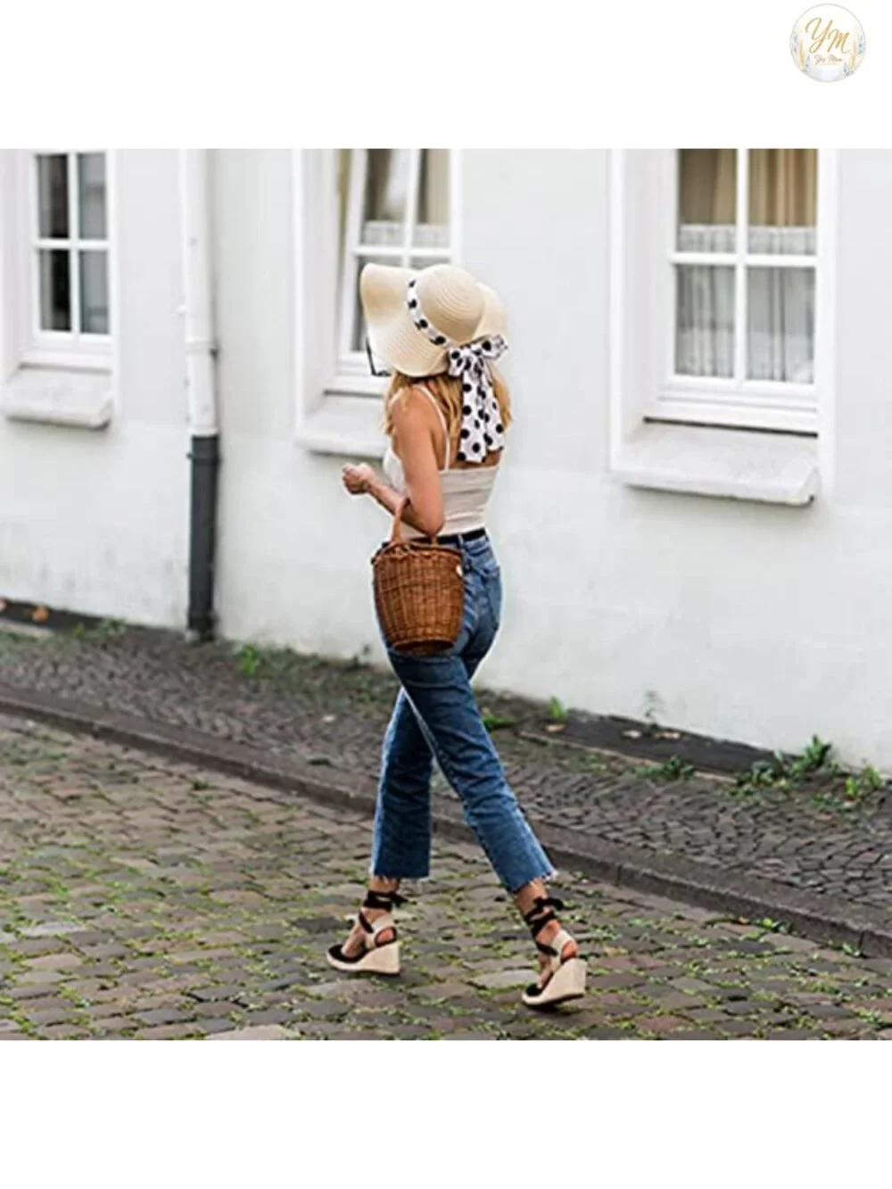 Women's Lace Up Espadrille Wedge Sandals Platform Slingback Heels
